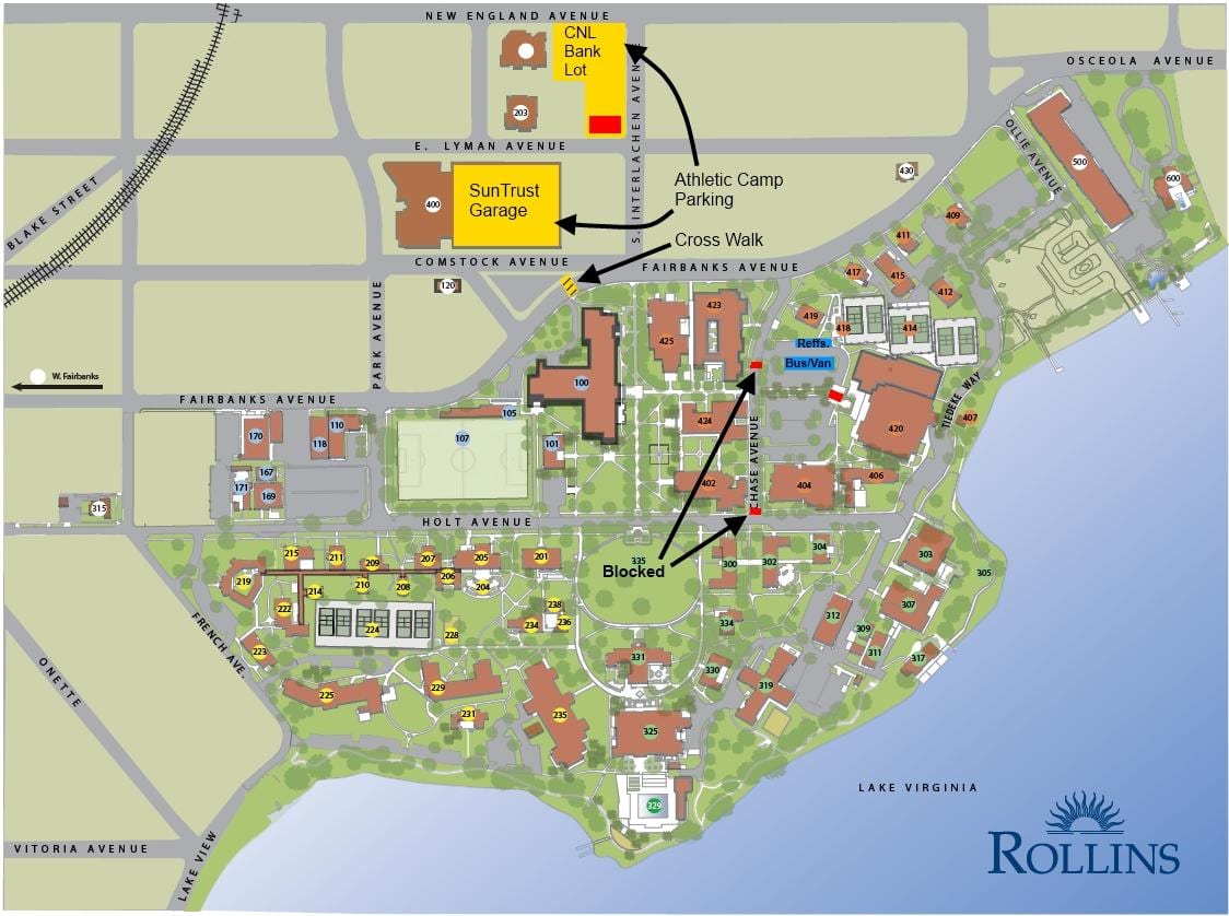 வரைபடம் Rollins college